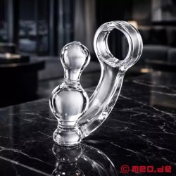 Cockring avec plug anal AssLock™ ClearFantasy