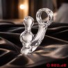 Cockring avec plug anal AssLock™ ClearFantasy