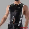 Latex Full Zip Body noir - SecondSkin