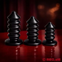 Plug anal rainuré en aluminium AnalDestroyer