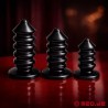 Plug anal rainuré en aluminium AnalDestroyer