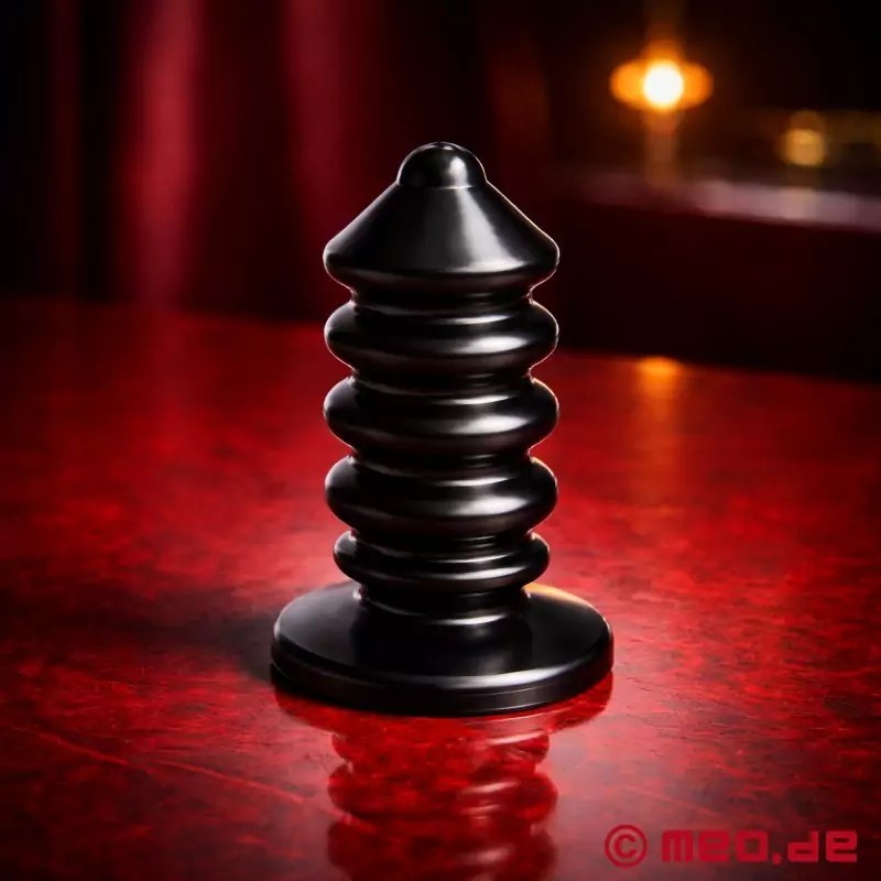 Plug anal rainuré en aluminium AnalDestroyer