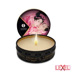 SHUNGA - mini bougie de massage roses