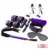 SecretPlay - BDSM Set 8pcs mauve-noir