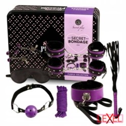 SecretPlay - BDSM Set 8pcs mauve-noir
