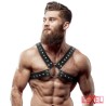 Harnais Cross-Over Cuir avec clous