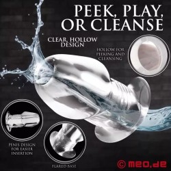 Plug creux transparent Deviant Hole