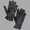 Gants BDSM en cuir avec pointes