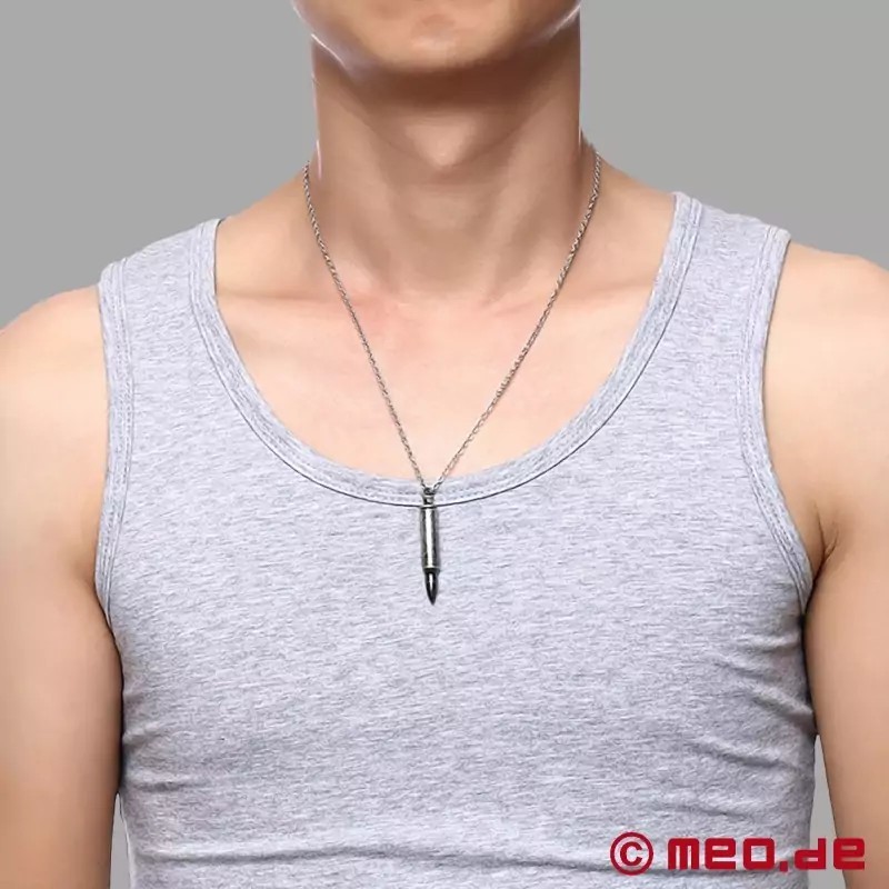 Chaîne de cou cartouche avec un compartiment secret