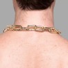 Collier doré BDSM en chaîne - Ruthénium