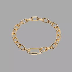 Collier doré BDSM en chaîne - Ruthénium