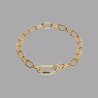 Collier doré BDSM en chaîne - Ruthénium