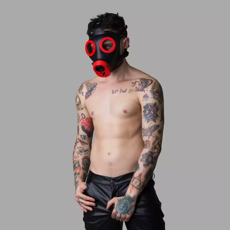 Masque fétiche - rouge MEO-XTRM