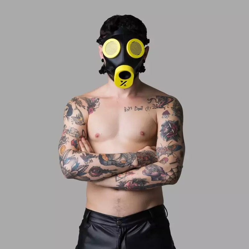 Masque fétiche - Jaune MEO-XTRM