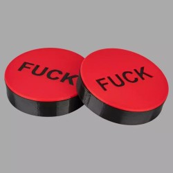 Eye Caps « FUCK » - pour masques à gaz GP5 - MEO-XTRM