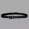 Ceinture de bondage en cuir de veau - noir
