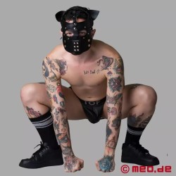 Playful Pup Hood - noir