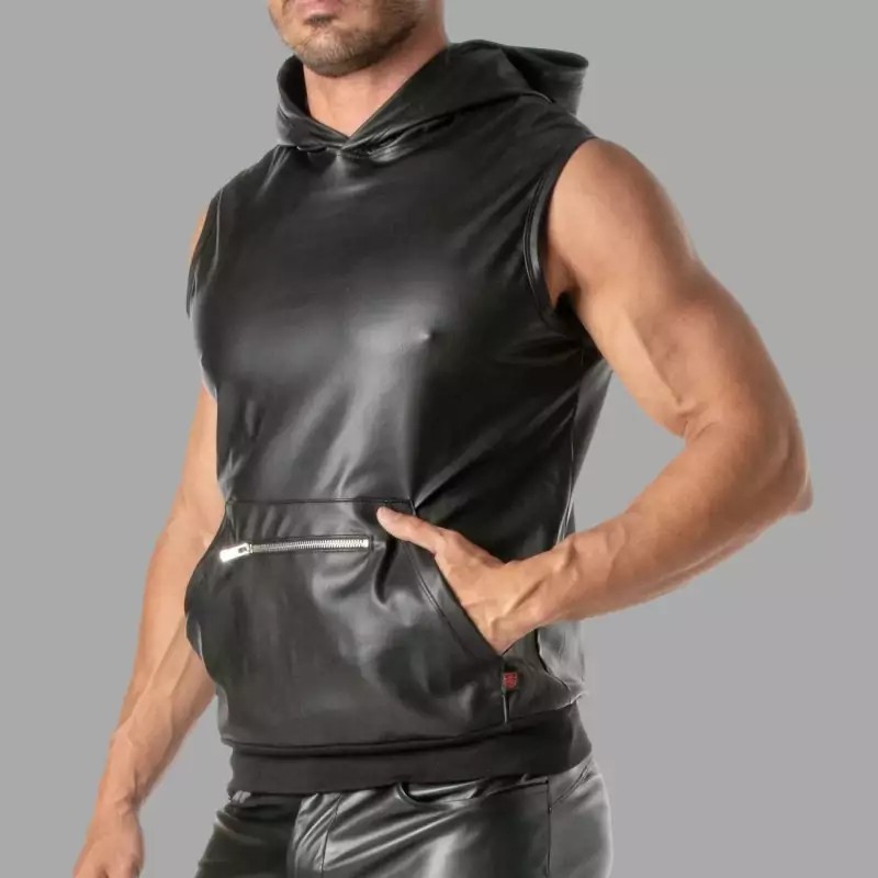 Sweat à capuche zippé sans manches Kinky de TOF Paris