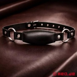 Bâillon verrouillable en cuir