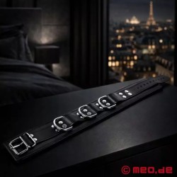Collier BDSM en cuir de veau