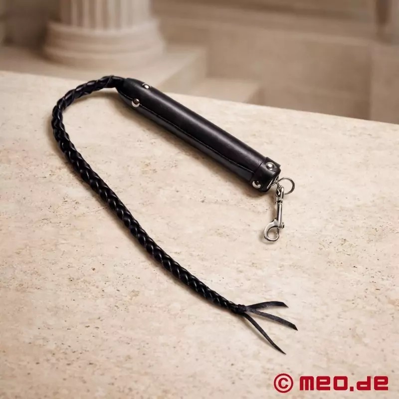 Fouet BDSM en cuir tressé à la main Texas Bullwhip par MEO