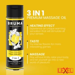 Huile massage effet chaleur Pina Colada - Bruma