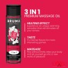 Huile massage Premium chauffant Fraise - Bruma