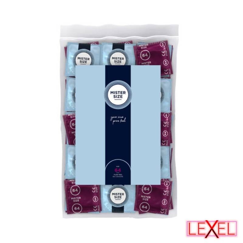 Préservatifs 64mm XXL - MISTER SIZE