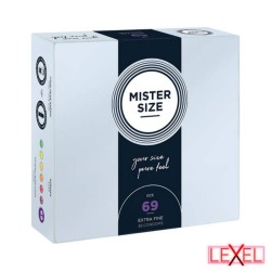 Préservatifs 69mm XXXL - MISTER SIZE