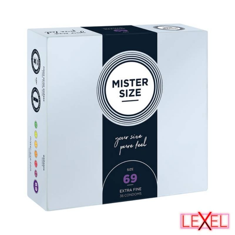 Préservatifs 69mm XXXL - MISTER SIZE