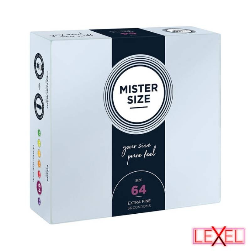 Préservatifs 64mm XXL - MISTER SIZE