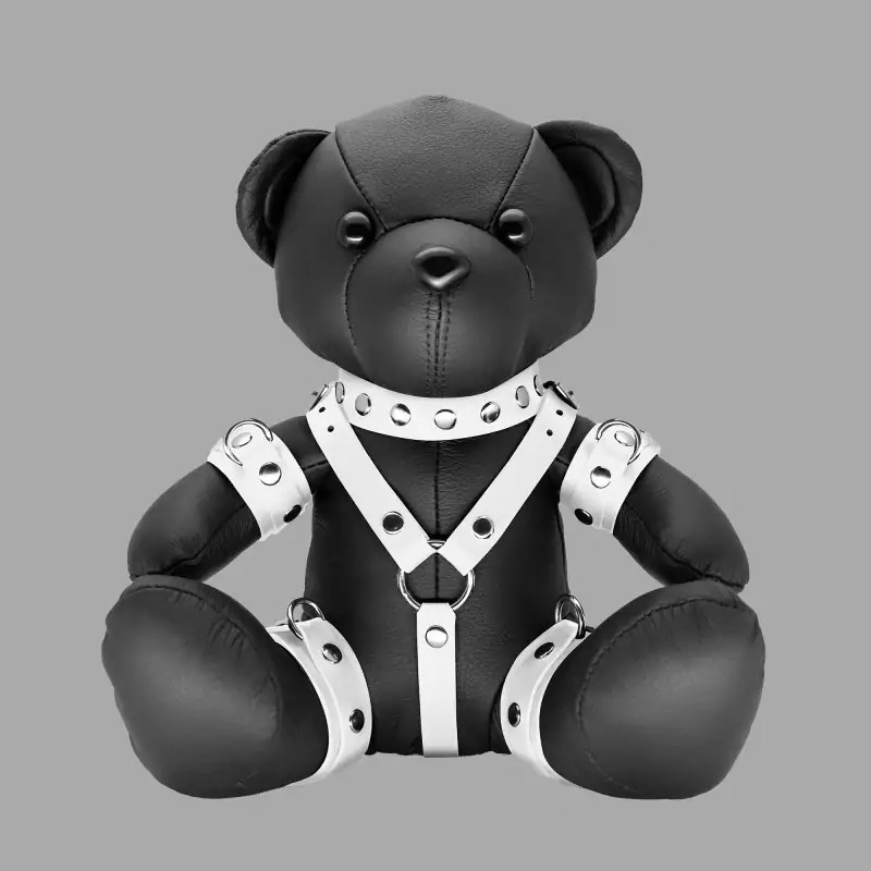 White Willy - Ours en peluche BDSM en cuir
