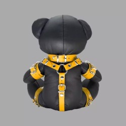 Yellow Yoyo - Ours en peluche BDSM en cuir
