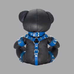 Blue Benny - Ours en peluche BDSM en cuir