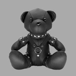 Black Bruno - Ours en peluche BDSM en cuir