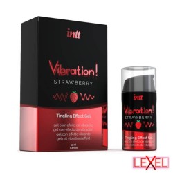 Gel vibrant stimulant fraise- Intt