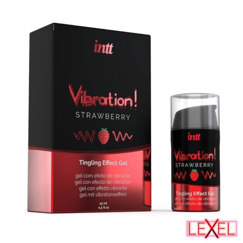 Gel vibrant stimulant fraise- Intt