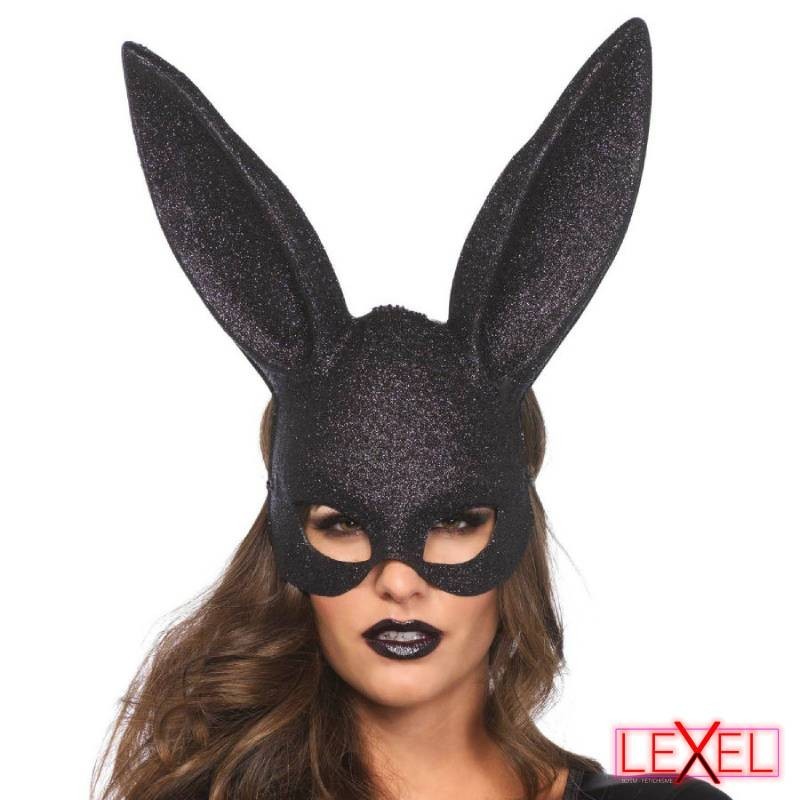 Masque de lapin Masquerade à paillettes