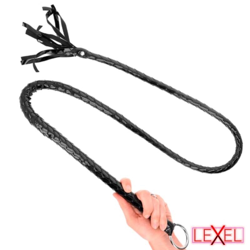 Fouet long pvc brillant 138 cm Kink