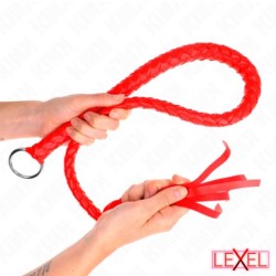 Fouet rouge structuré 65 cm Kink