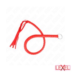 Fouet rouge structuré 65 cm Kink