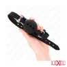 Bâillon boule noire en silicone