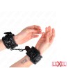 Bracelets cuir noir motif brillants