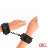 Bracelets cuir noir avec dentelle