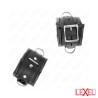 Bracelets lourds doublés de fourrure noire