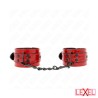 Bracelets cuir rouge foncé
