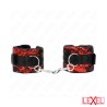 Bracelets nylon avec dentelle rouge