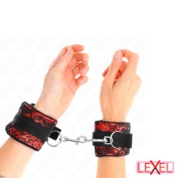 Bracelets nylon avec dentelle rouge