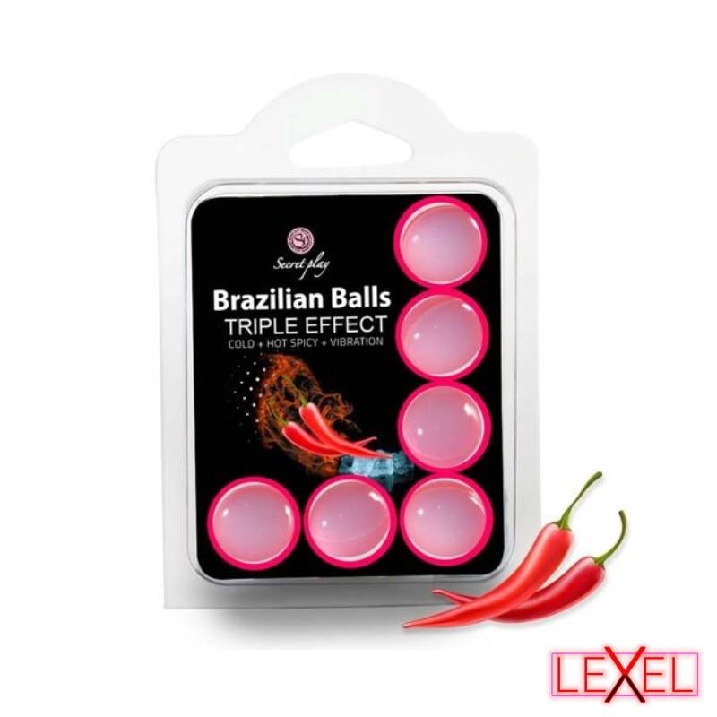 Set de 6 boules brésiliennes Triple effet