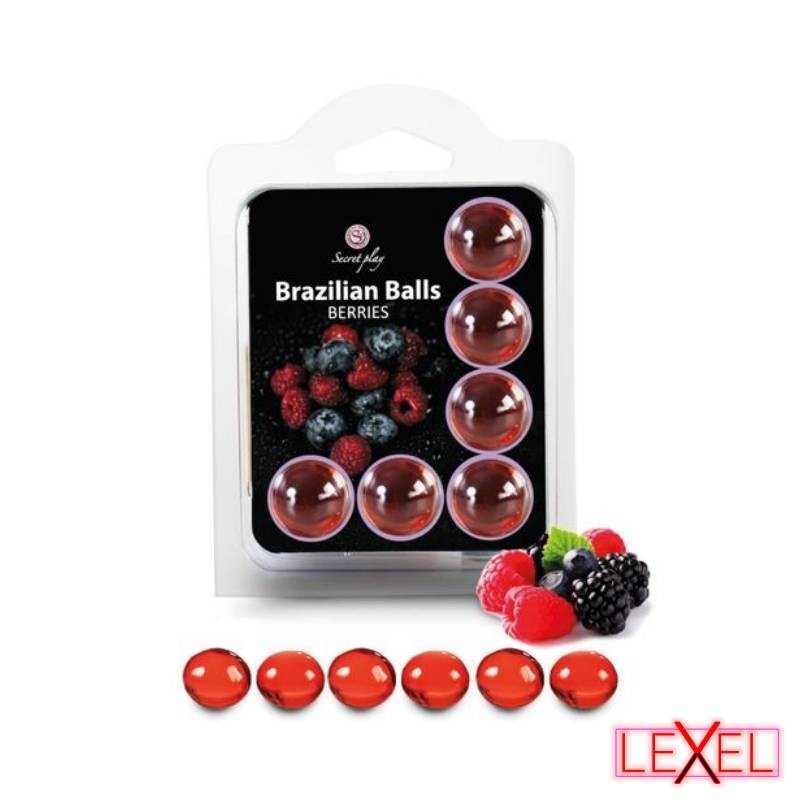 Set de 6 boules brésiliennes fruits de la forêt